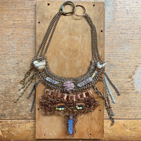 Handmade Large Statement Necklace - Picture 3 of 11